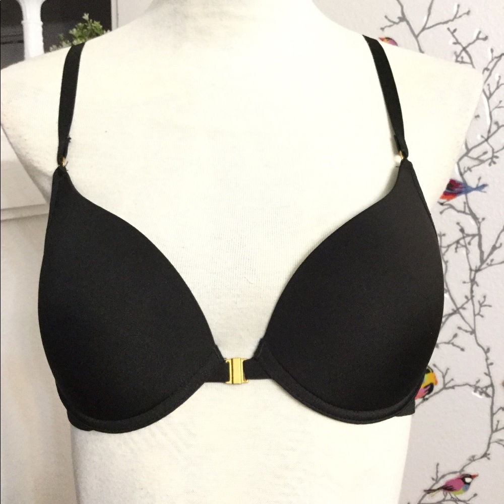 Tart Noir Black Back Pattern Bra 34C
